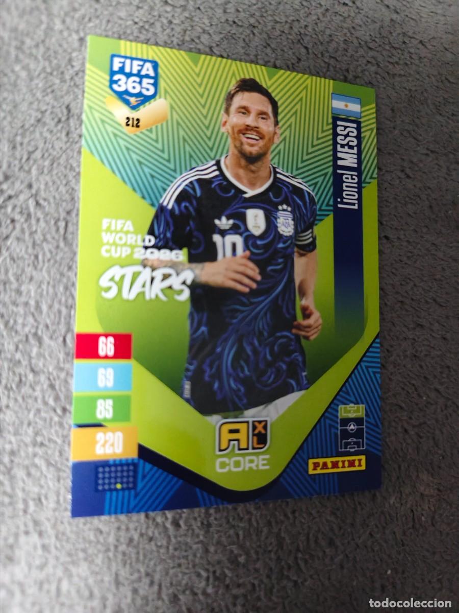 Cromos de f&uacute;tbol: 212 365 ADRENALYN 26 27 LIONEL MESSI ARGENTINA WORLD CUP STARS CORE 2026 2027 FIFA PANINI AAV