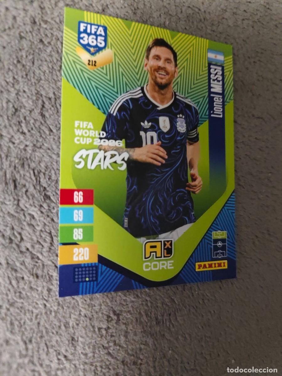 Cromos de f&uacute;tbol: 212 365 ADRENALYN 26 27 LIONEL MESSI ARGENTINA WORLD CUP STARS CORE 2026 2027 FIFA PANINI AAV