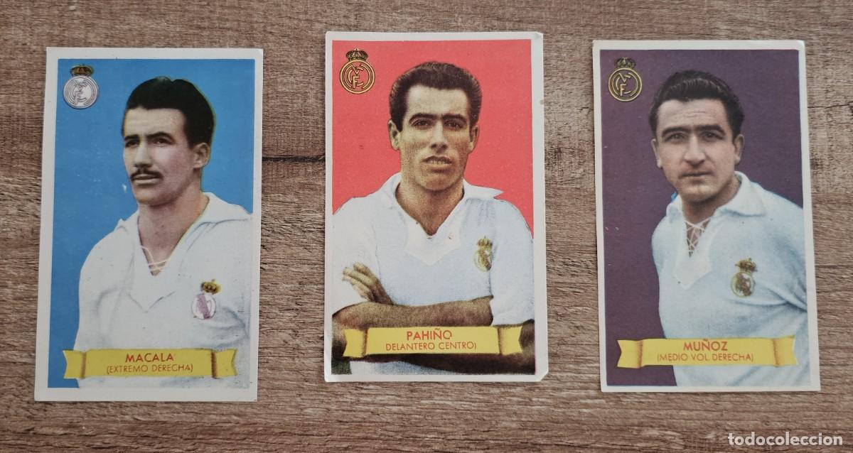 Cromos de f&uacute;tbol: 1949 1950 49 50 E. BRUGUERA -CROMOS GRANDE FUTBOL - REAL MADRID MACALA PAHI&Ntilde;O MU&Ntilde;OZ