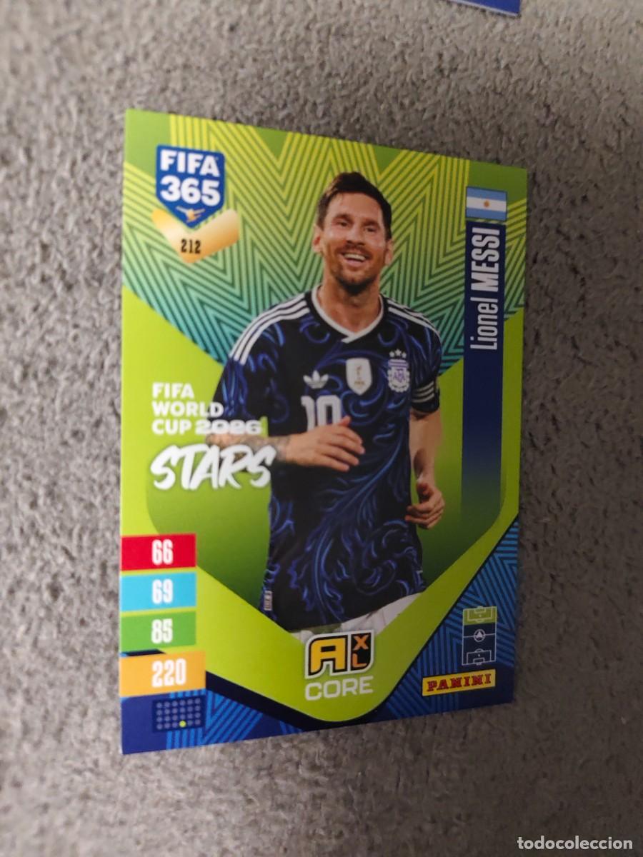 Cartes &agrave; collectionner de Football: 212 365 ADRENALYN 26 27 LIONEL MESSI ARGENTINA WORLD CUP STARS CORE 2026 2027 FIFA PANINI AAV