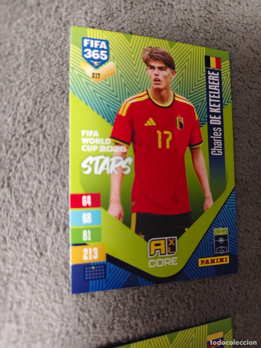 Cartes &agrave; collectionner de Football: 217 365 ADRENALYN 26 27 CHARLES DE KETELAERE B&Eacute;LGICA WORLD CUP STARS CORE 2026 2027 FIFA PANINI AAV