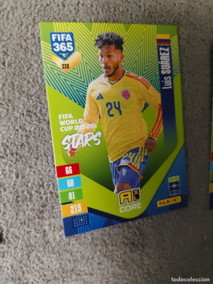 Cartes &agrave; collectionner de Football: 220 365 ADRENALYN 26 27 LUIS SU&Aacute;REZ COLOMBIA WORLD CUP STARS CORE 2026 2027 FIFA PANINI AAV