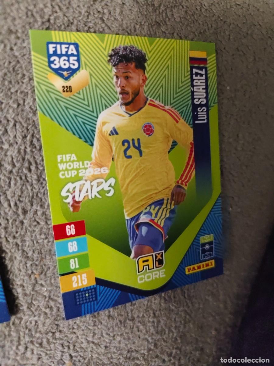 Cartes &agrave; collectionner de Football: 220 365 ADRENALYN 26 27 LUIS SU&Aacute;REZ COLOMBIA WORLD CUP STARS CORE 2026 2027 FIFA PANINI AAV