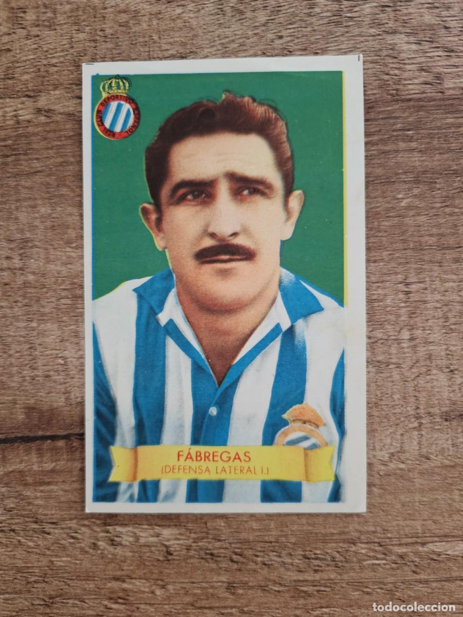 Cartes &agrave; collectionner de Football: 1949 1950 49 50 E. BRUGUERA -CROMOS GRANDE FUTBOL - C.D ESPA&Ntilde;OL ESPANYOL FABREGAS