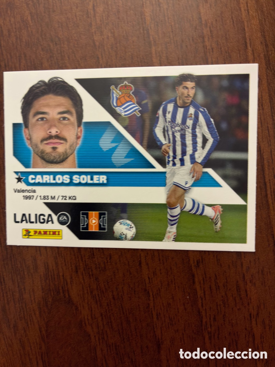 Cartes &agrave; collectionner de Football: Cromo N&ordm; 14 Carlos Soler - Real Sociedad - Colecci&oacute;n Este Panini Liga 2026-27 - Impecable