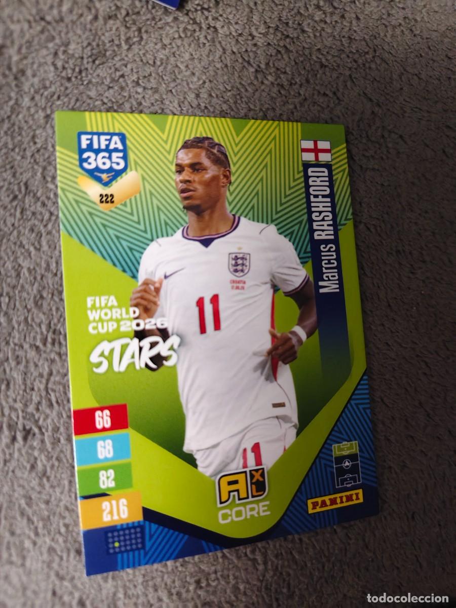 Figurine di Calcio: 222 365 ADRENALYN 26 27 MARCUS RASHFORD INGLATERRA WORLD CUP STARS CORE 2026 2027 FIFA PANINI AAV