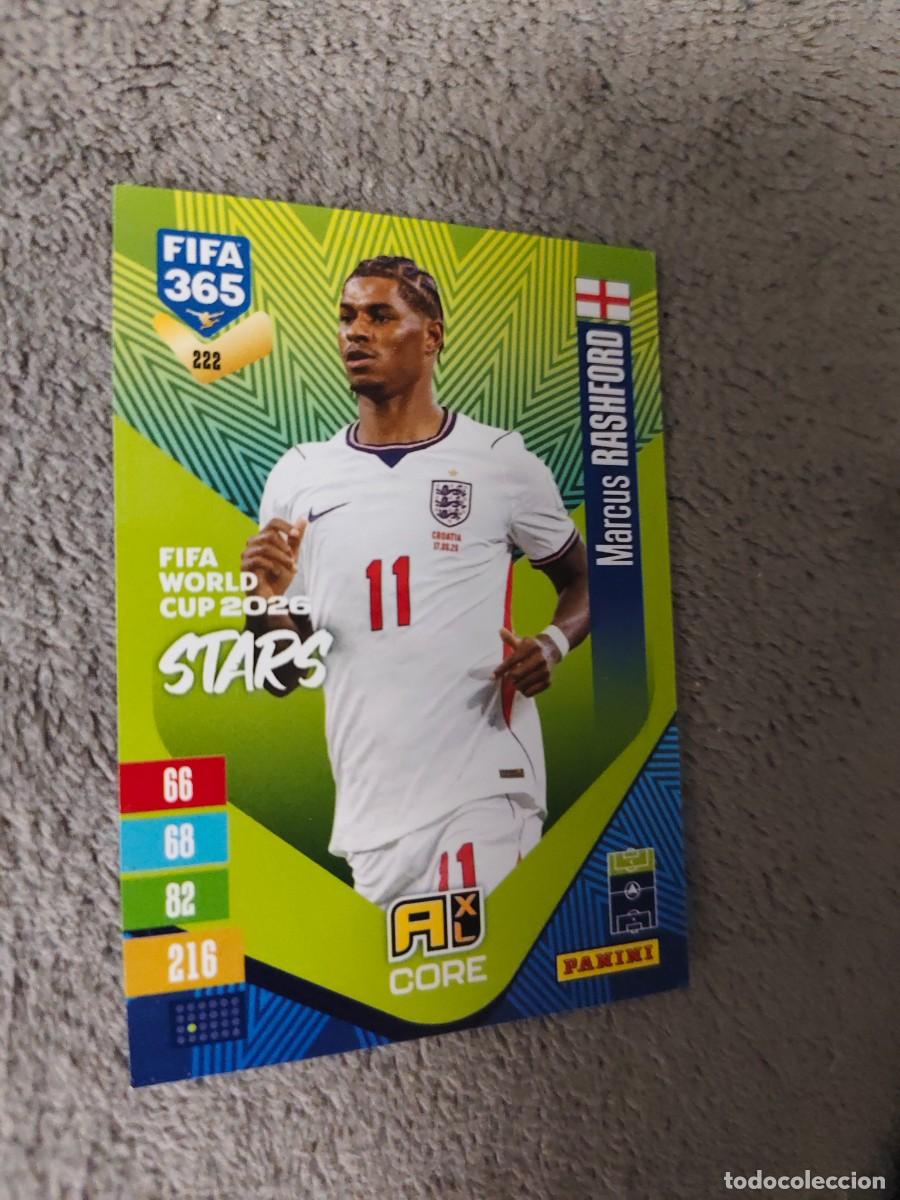 Figurine di Calcio: 222 365 ADRENALYN 26 27 MARCUS RASHFORD INGLATERRA WORLD CUP STARS CORE 2026 2027 FIFA PANINI AAV