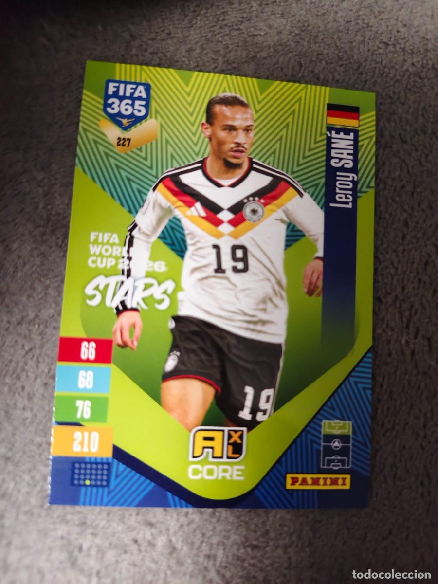 Cromos de f&uacute;tbol: 227 365 ADRENALYN 26 27 LEROY SAN&Eacute; ALEMANIA WORLD CUP STARS CORE 2026 2027 FIFA PANINI AAV