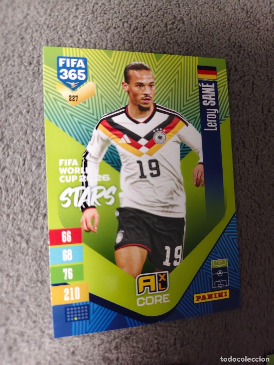 Cromos de f&uacute;tbol: 227 365 ADRENALYN 26 27 LEROY SAN&Eacute; ALEMANIA WORLD CUP STARS CORE 2026 2027 FIFA PANINI AAV