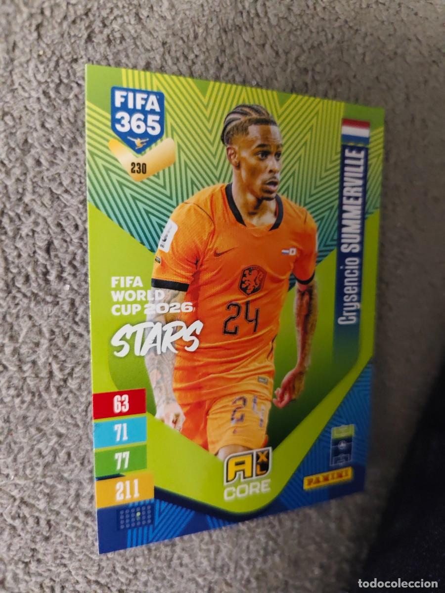 Cromos de f&uacute;tbol: 230 365 ADRENALYN 26 27 SUMMERVILLE HOLANDA WORLD CUP STARS CORE 2026 2027 FIFA PANINI AAV