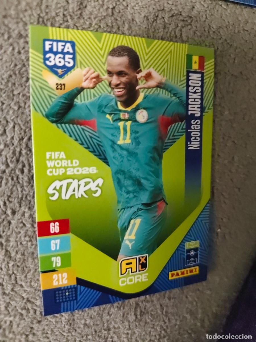 Cromos de f&uacute;tbol: 237 365 ADRENALYN 26 27 NICOLAS JACKSON SENEGAL WORLD CUP STARS CORE 2026 2027 FIFA PANINI AAV