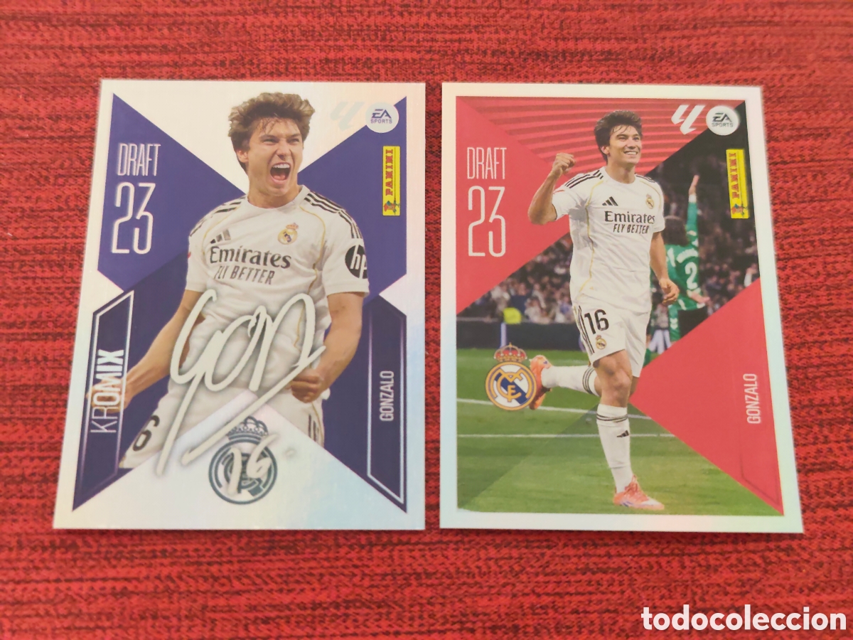 Cromos de f&uacute;tbol: KROMIX DRAFT 9 GONZALO REAL MADRID EDICIONES ESTE 2026 2027
