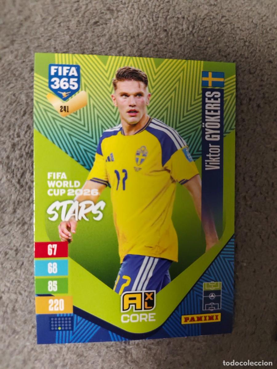 Cromos de f&uacute;tbol: 241 365 ADRENALYN 26 27 VIKTOR GY&Ouml;KERES SUECIA WORLD CUP STARS CORE 2026 2027 FIFA PANINI AAV