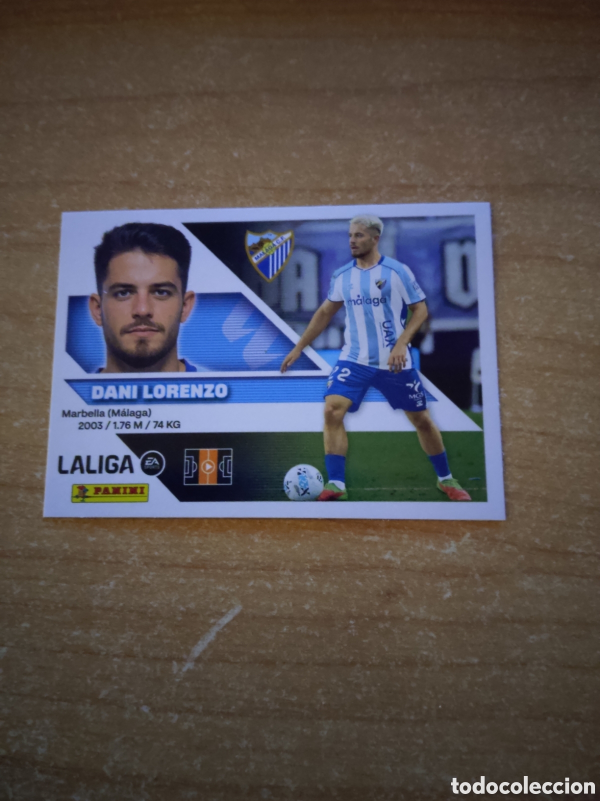 Cromos de f&uacute;tbol: 12 DANI LORENZO MALAGA LIGA ESTE 2026 2027