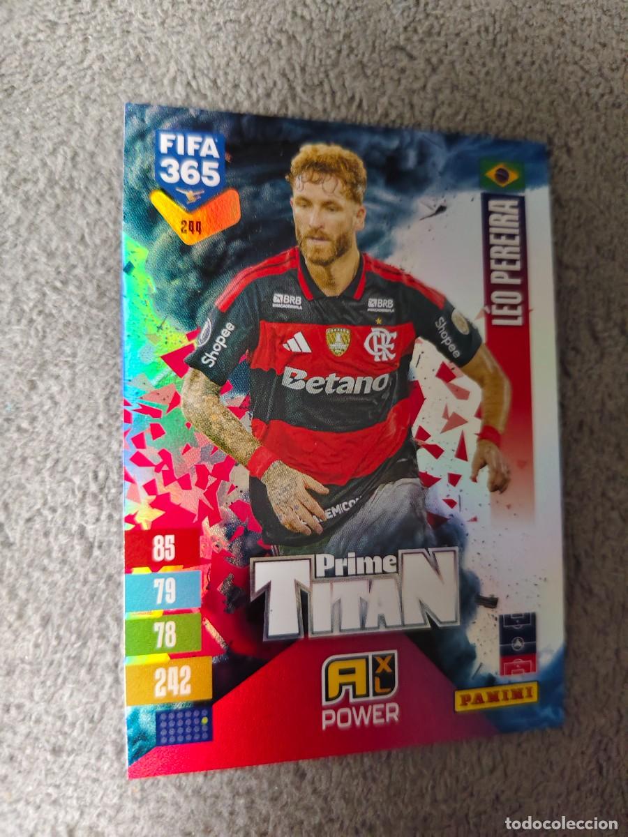 Cromos de f&uacute;tbol: 244 365 ADRENALYN 26 27 L&Eacute;O PEREIRA FLAMENGO PRIME TITAN 2026 2027 FIFA PANINI AAV