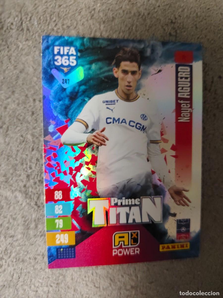Cromos de f&uacute;tbol: 247 365 ADRENALYN 26 27 NAYEF AGUERD OLYMPIQUE DE MARSEILLE PRIME TITAN 2026 2027 FIFA PANINI AAV