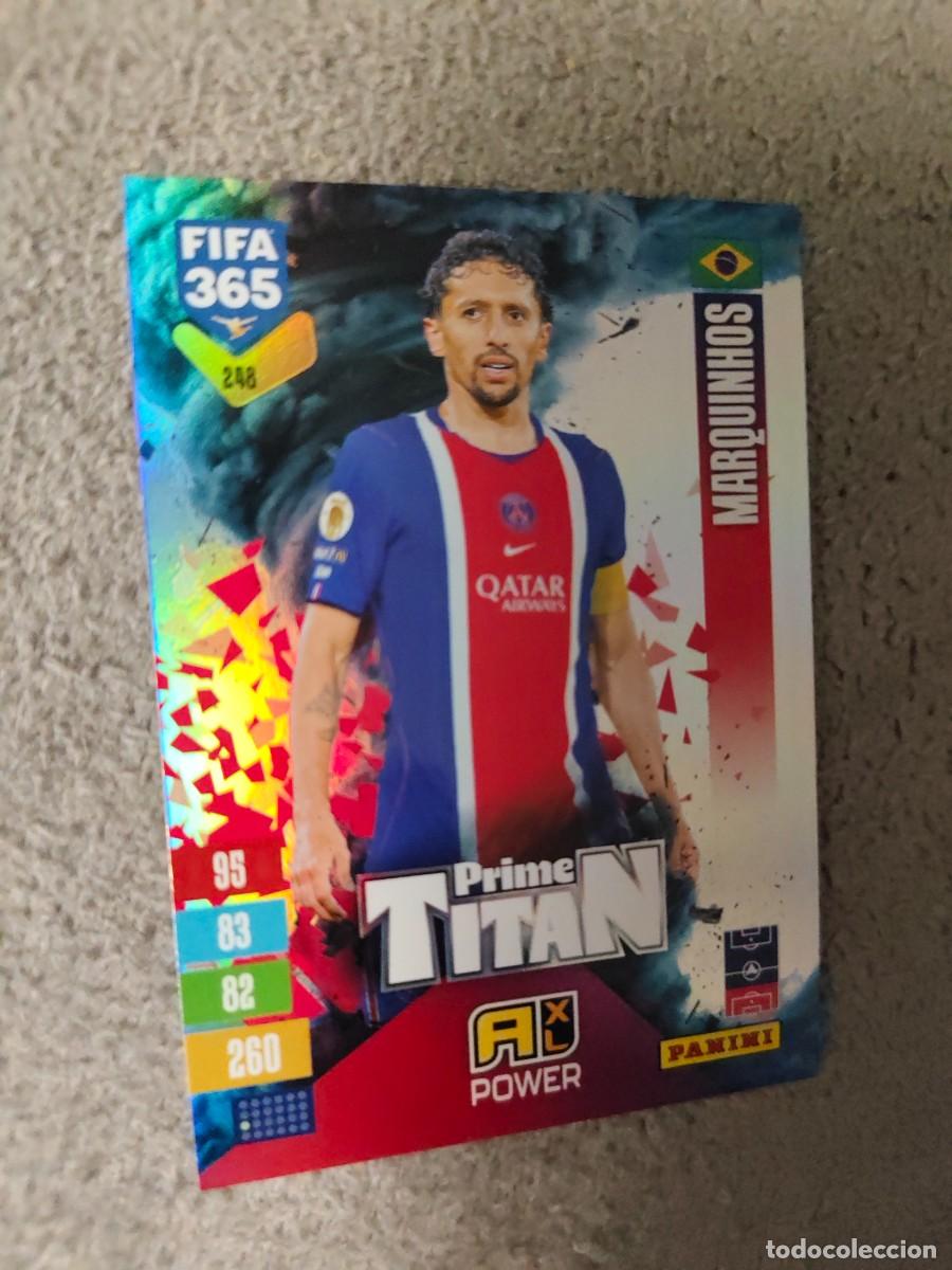 Cromos de f&uacute;tbol: 248 365 ADRENALYN 26 27 MARQUINHOS PARIS SAINT-GERMAIN PRIME TITAN 2026 2027 FIFA PANINI AAV