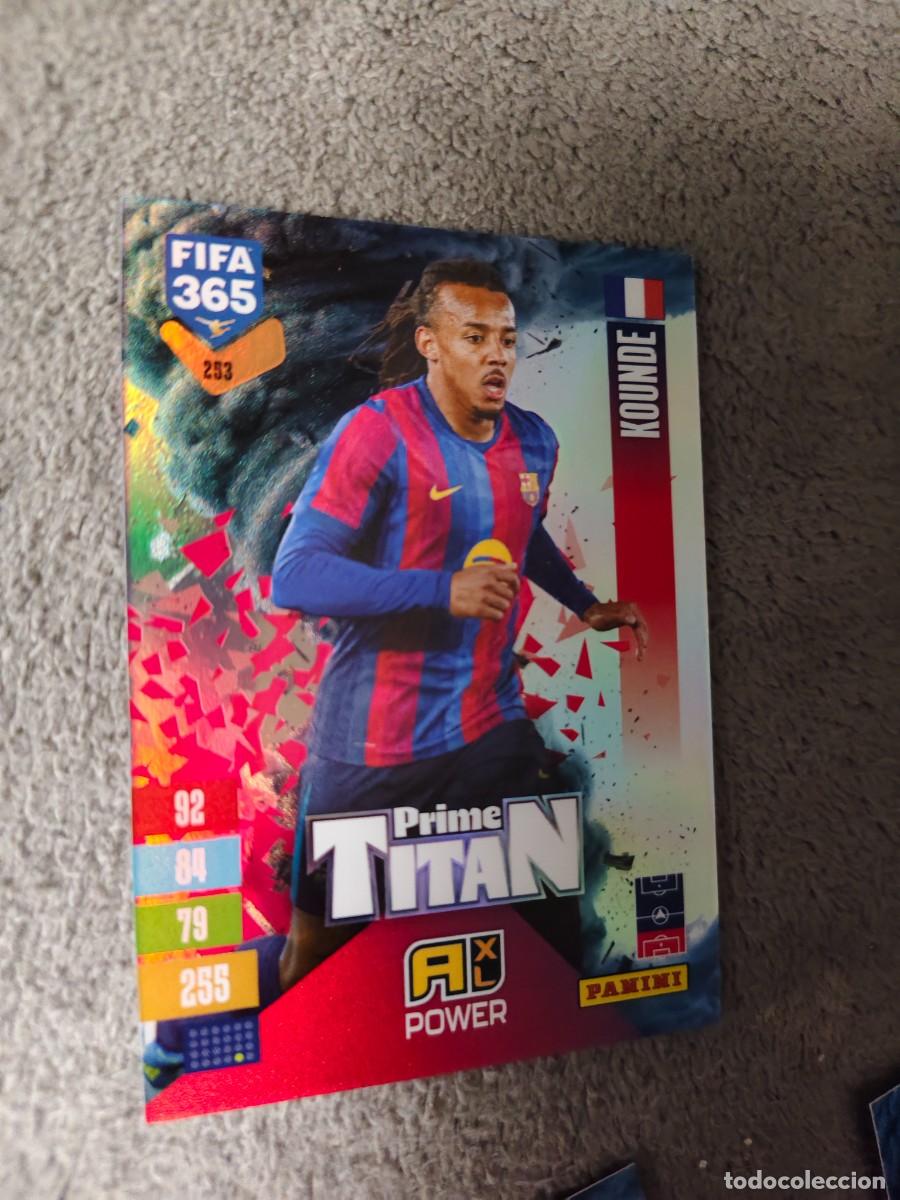 Cromos de f&uacute;tbol: 253 365 ADRENALYN 26 27 JULES KOUND&Eacute; FC BARCELONA PRIME TITAN POWER 2026 2027 FIFA PANINI AAV