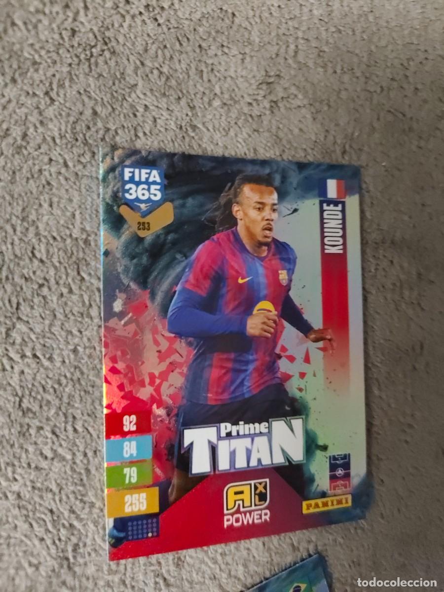Cromos de f&uacute;tbol: 253 365 ADRENALYN 26 27 JULES KOUND&Eacute; FC BARCELONA PRIME TITAN POWER 2026 2027 FIFA PANINI AAV