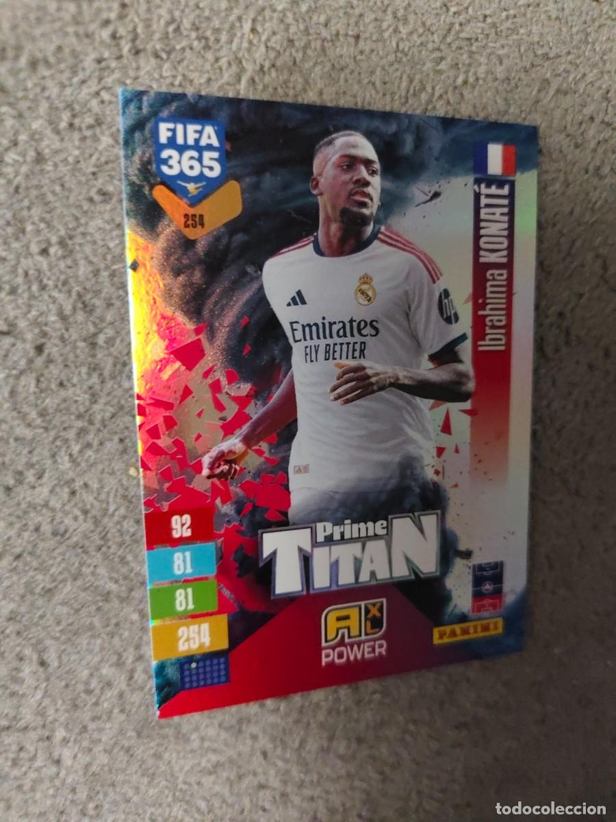 Cromos de f&uacute;tbol: 254 365 ADRENALYN 26 27 IBRAHIMA KONAT&Eacute; REAL MADRID CF PRIME TITAN POWER 2026 2027 FIFA PANINI AAV