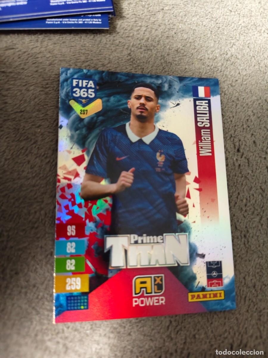 Fu&szlig;ball-Sticker: 257 365 ADRENALYN 26 27 WILLIAM SALIBA FRANCIA PRIME TITAN POWER 2026 2027 FIFA PANINI AAV