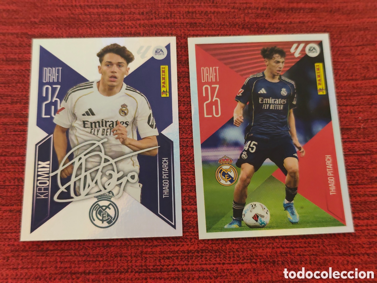 Cromos de f&uacute;tbol: KROMIX DRAFT 22 THIAGO PITARCH REAL MADRID EDICIONES ESTE 2026 2027