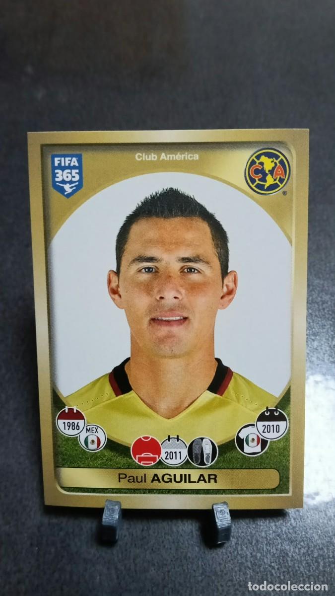 Cromos de f&uacute;tbol: Aguilar 477 Club America 2016 2017 Fifa 365 Sin Pegar