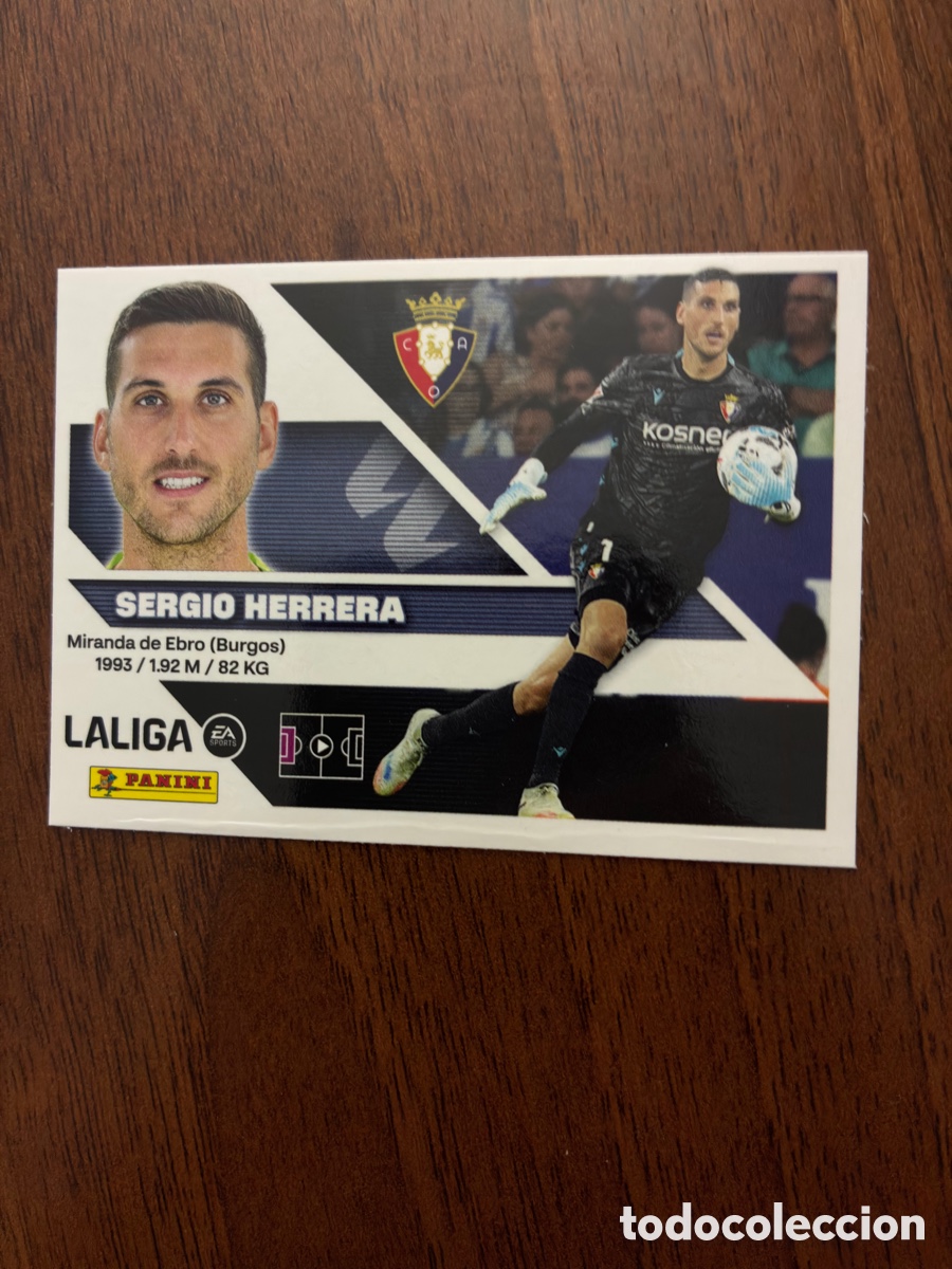 Cromos de f&uacute;tbol: Cromo N&ordm; 3 Sergio Herrera - CA Osasuna - Colecci&oacute;n Este Panini Liga 2026-27 - Impecable