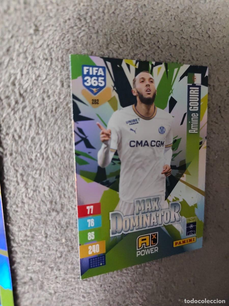 Cromos de f&uacute;tbol: 282 365 ADRENALYN 26 27 AMINE GOUIRI OLYMPIQUE DE MARSEILLE MAX DOMINATOR 2026 2027 FIFA PANINI AAV