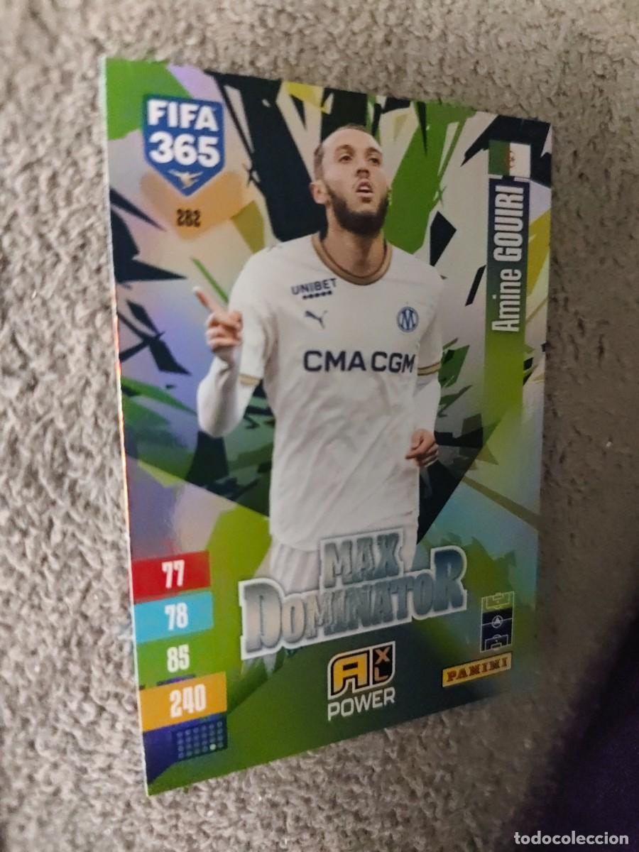 Cromos de f&uacute;tbol: 282 365 ADRENALYN 26 27 AMINE GOUIRI OLYMPIQUE DE MARSEILLE MAX DOMINATOR 2026 2027 FIFA PANINI AAV
