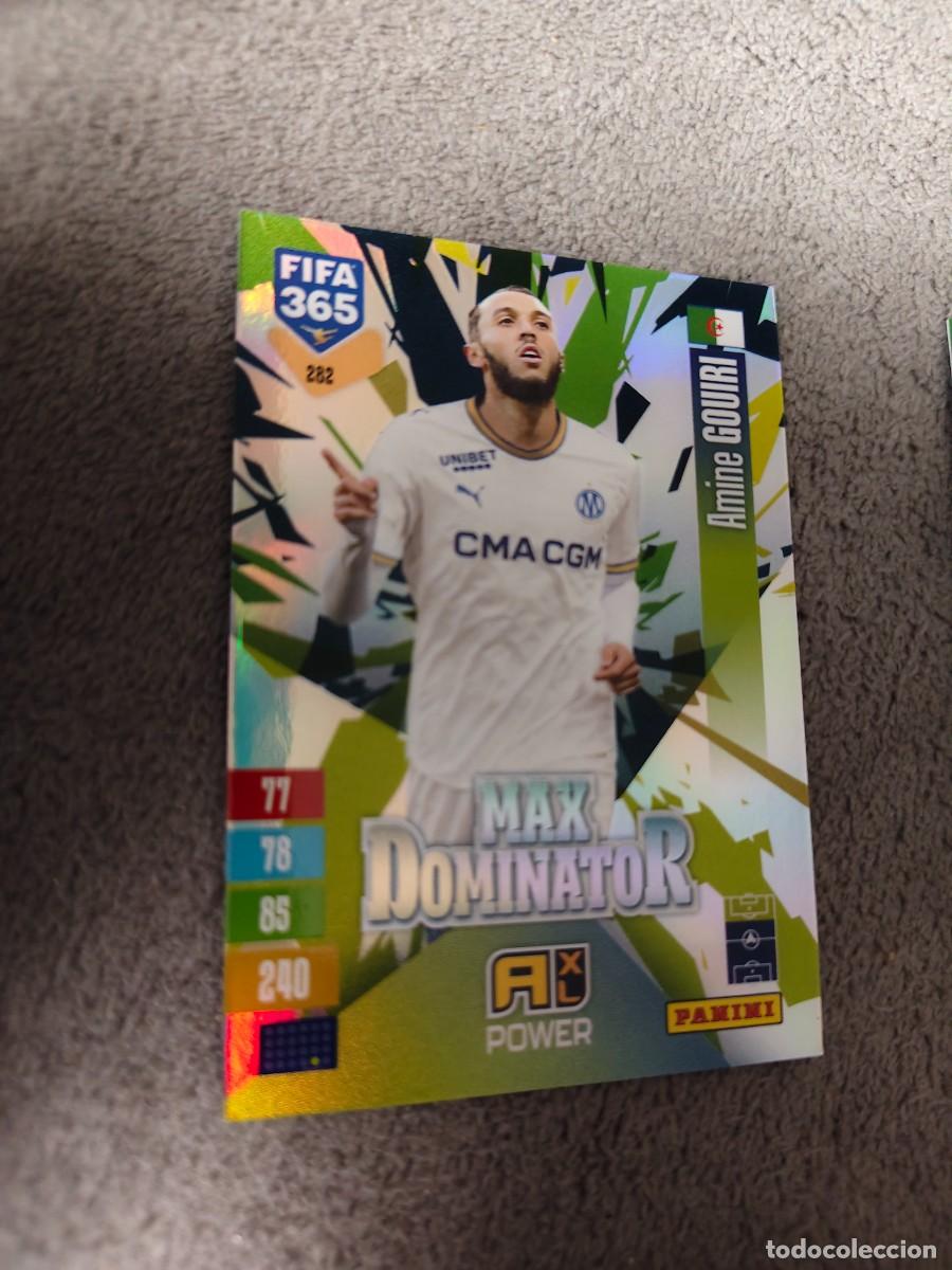 Cromos de f&uacute;tbol: 282 365 ADRENALYN 26 27 AMINE GOUIRI OLYMPIQUE DE MARSEILLE MAX DOMINATOR 2026 2027 FIFA PANINI AAV