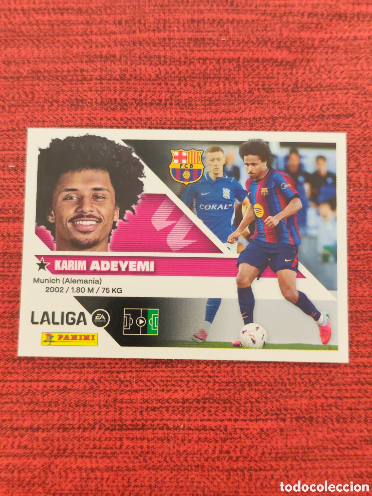 Cromos de f&uacute;tbol: FICHAJE 19 ADEYEMI FC BARCELONA EDICIONES ESTE 2026 2027