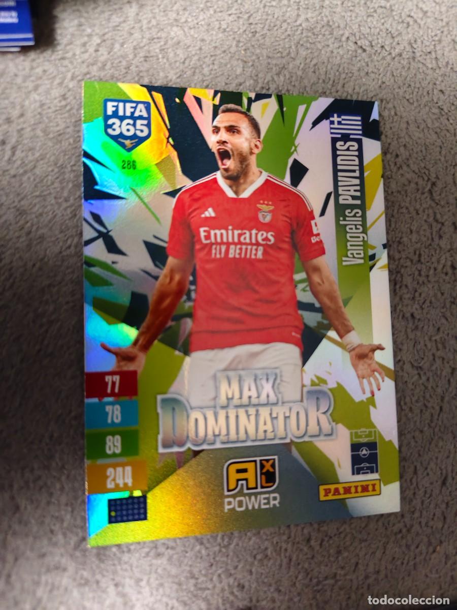 Cromos de f&uacute;tbol: 286 365 ADRENALYN 26 27 VANGELIS PAVLIDIS SL BENFICA MAX DOMINATOR POWER 2026 2027 FIFA PANINI AAV