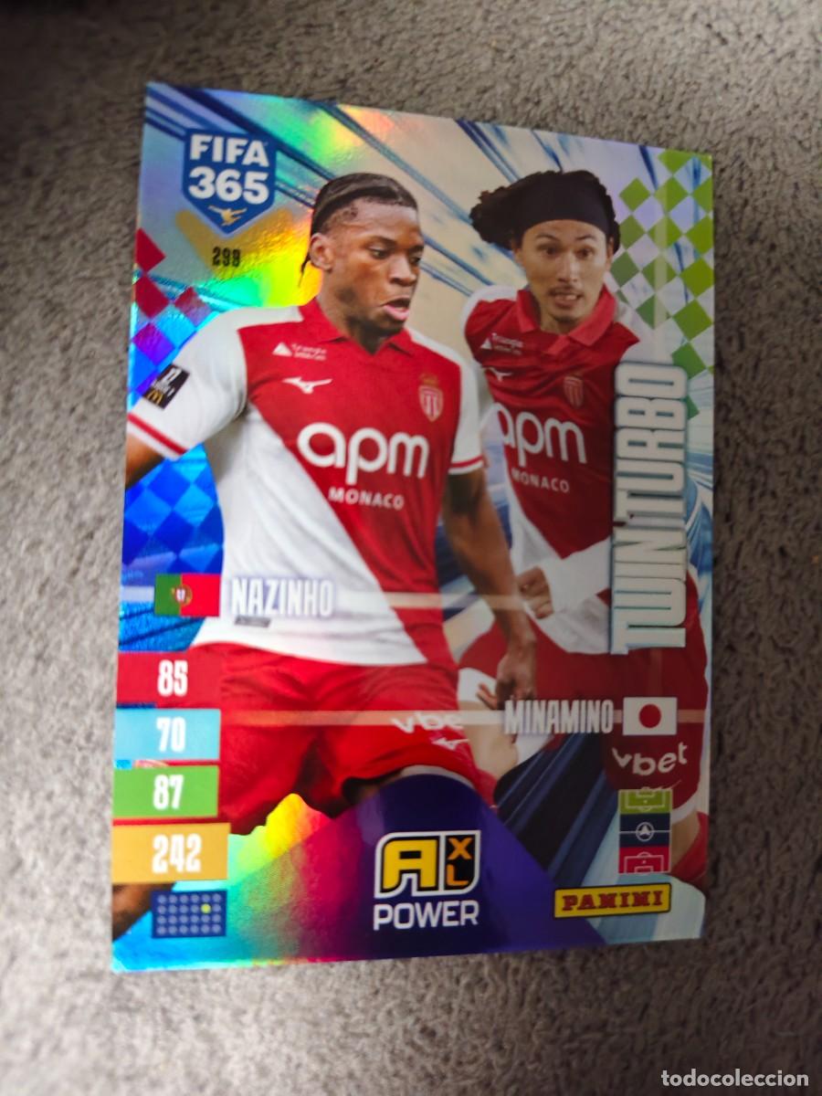 Cromos de f&uacute;tbol: 299 365 ADRENALYN 26 27 NAZINHO TAKUMI MINAMINO AS MONACO TWIN TURBO 2026 2027 FIFA PANINI AAV