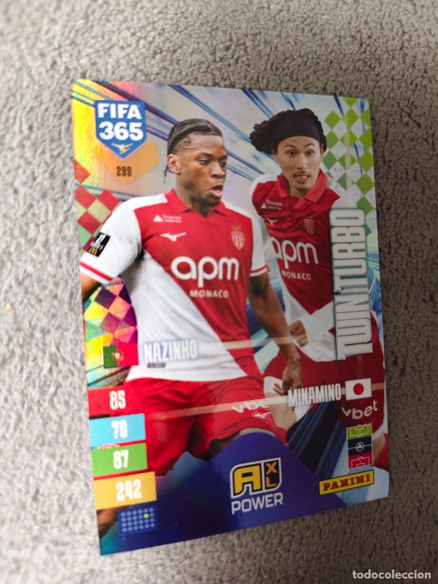 Cromos de f&uacute;tbol: 299 365 ADRENALYN 26 27 NAZINHO TAKUMI MINAMINO AS MONACO TWIN TURBO 2026 2027 FIFA PANINI AAV