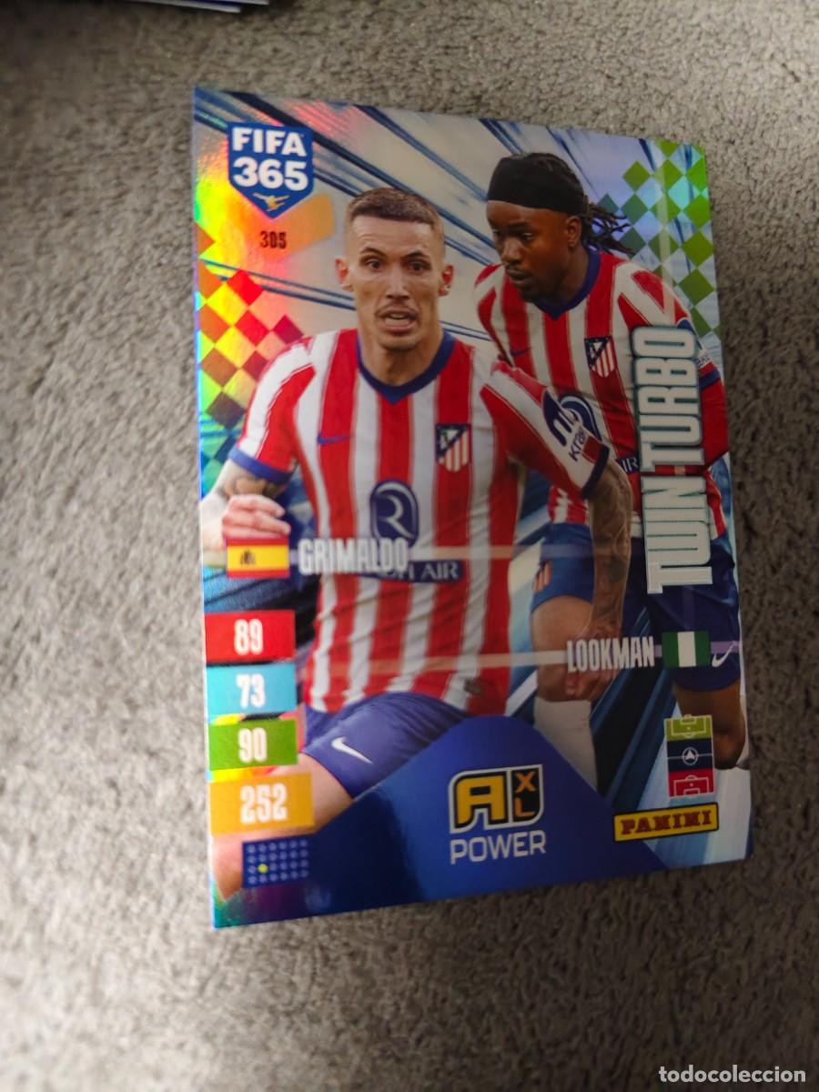 Cromos de f&uacute;tbol: 305 365 ADRENALYN 26 27 GRIMALDO LOOKMAN ATL&Eacute;TICO DE MADRID TWIN TURBO 2026 2027 FIFA PANINI AAV