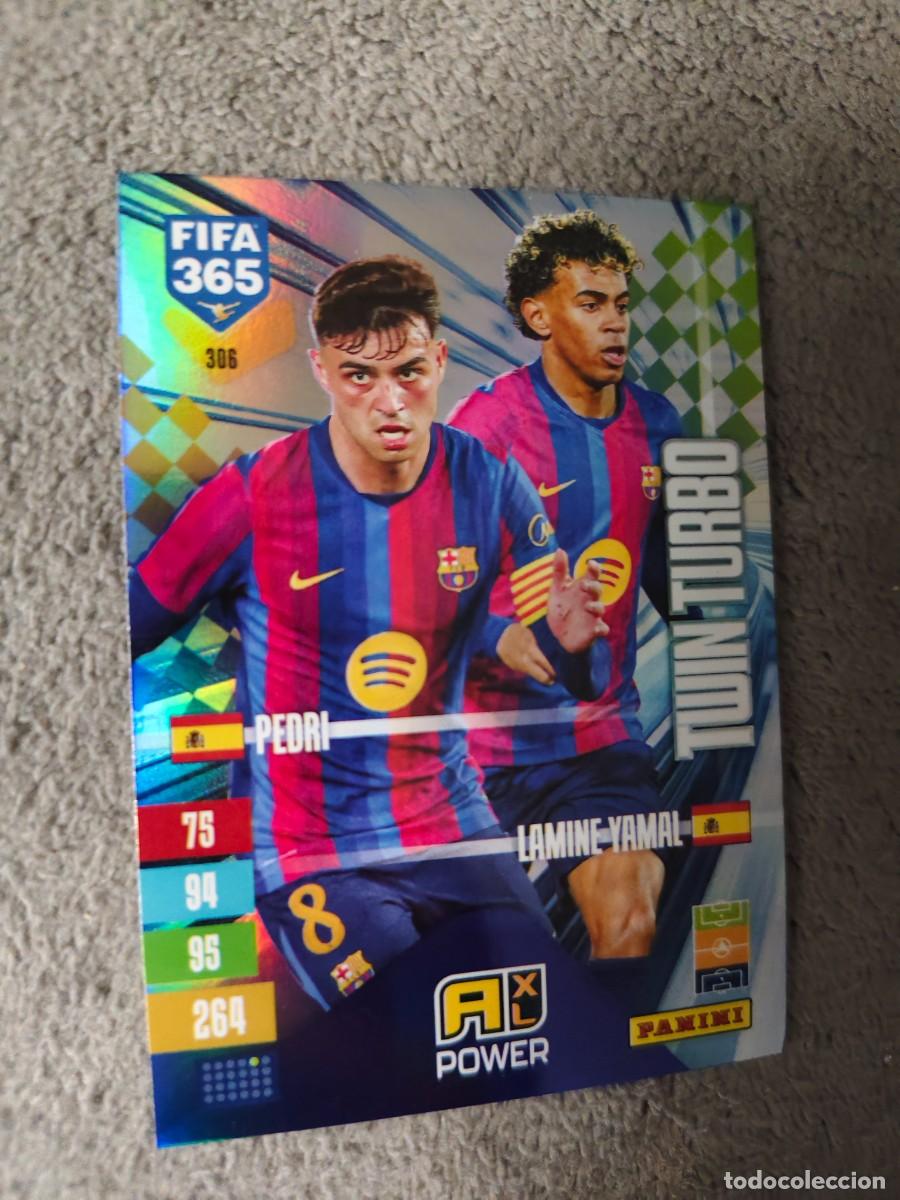 Cromos de f&uacute;tbol: 306 365 ADRENALYN 26 27 PEDRI LAMINE YAMAL FC BARCELONA TWIN TURBO 2026 2027 FIFA PANINI AAV