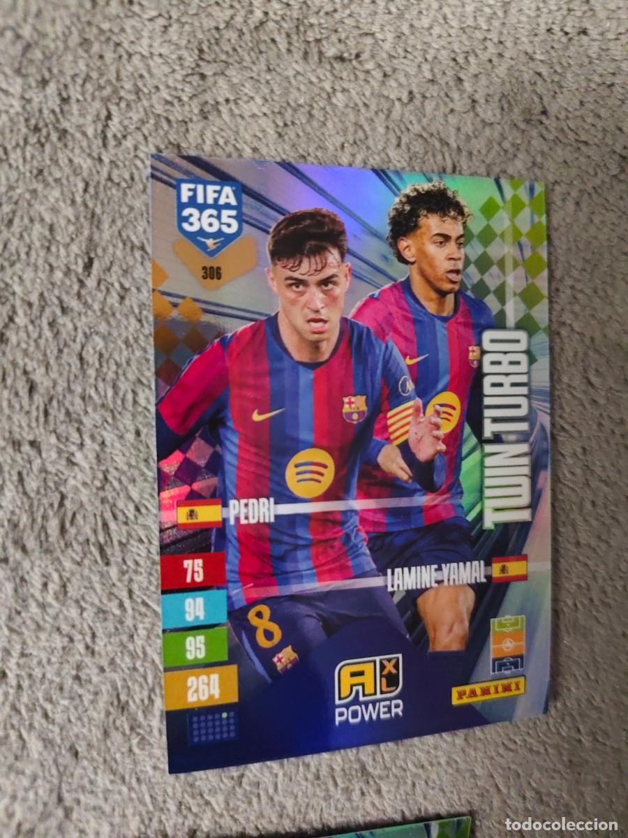 Cromos de f&uacute;tbol: 306 365 ADRENALYN 26 27 PEDRI LAMINE YAMAL FC BARCELONA TWIN TURBO 2026 2027 FIFA PANINI AAV