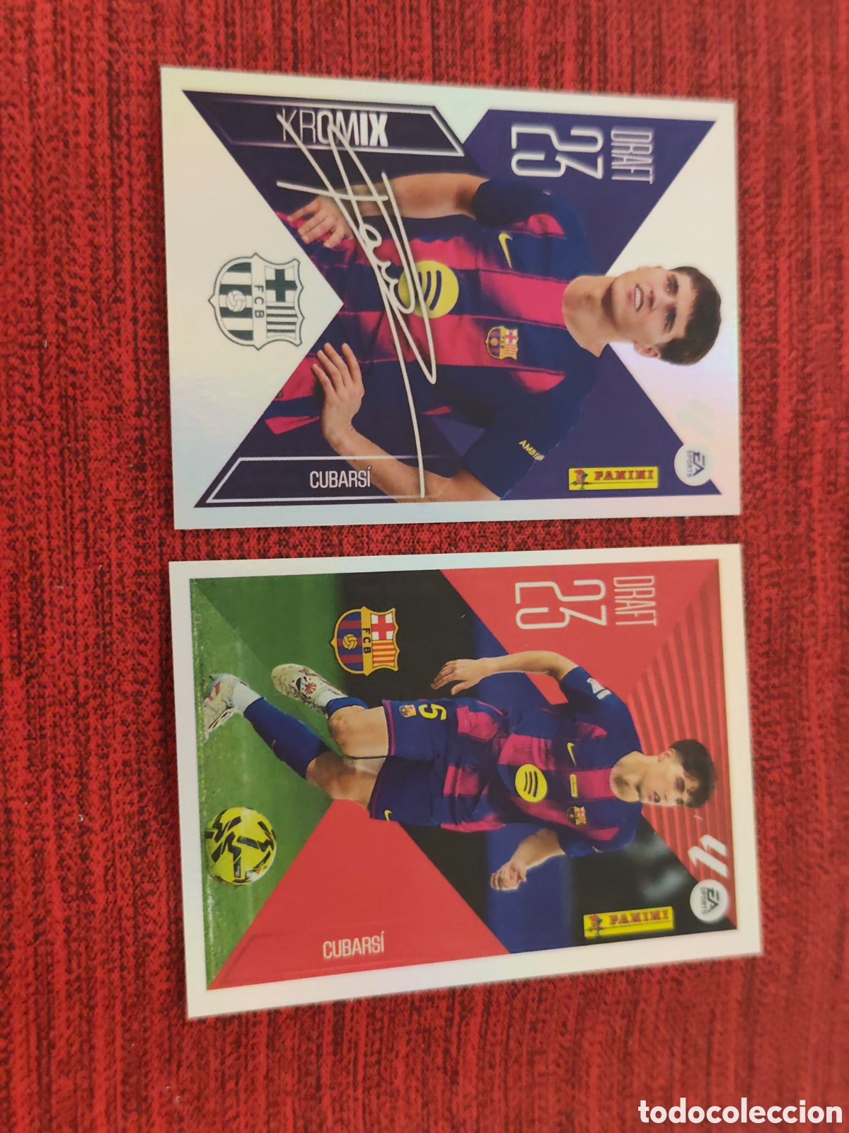 Cromos de f&uacute;tbol: KROMIX DRAFT 6 CUBARS&Iacute; FC BARCELONA EDICIONES ESTE 2026 2027