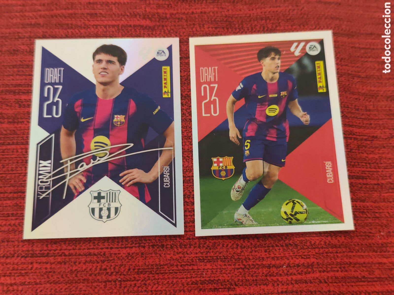 Cromos de f&uacute;tbol: KROMIX DRAFT 6 CUBARS&Iacute; FC BARCELONA EDICIONES ESTE 2026 2027