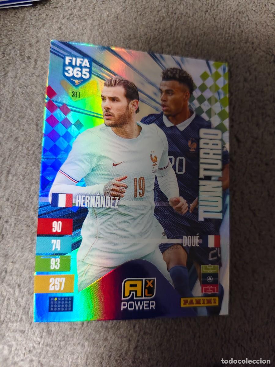 Cromos de f&uacute;tbol: 311 365 ADRENALYN 26 27 THEO HERN&Aacute;NEZ D&Eacute;SIR&Eacute; DOU&Eacute; FRANCIA TWIN TURBO 2026 2027 FIFA PANINI AAV
