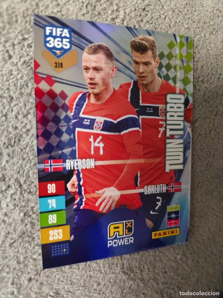 Cromos de f&uacute;tbol: 314 365 ADRENALYN 26 27 RYERSON ALEXANDER S&Oslash;RLOTH NORUEGA TWIN TURBO 2026 2027 FIFA PANINI AAV