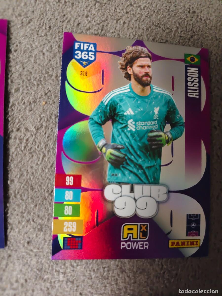 Cromos de f&uacute;tbol: 316 365 ADRENALYN 26 27 ALISSON LIVERPOOL CLUB 99 POWER 2026 2027 FIFA PANINI AAV
