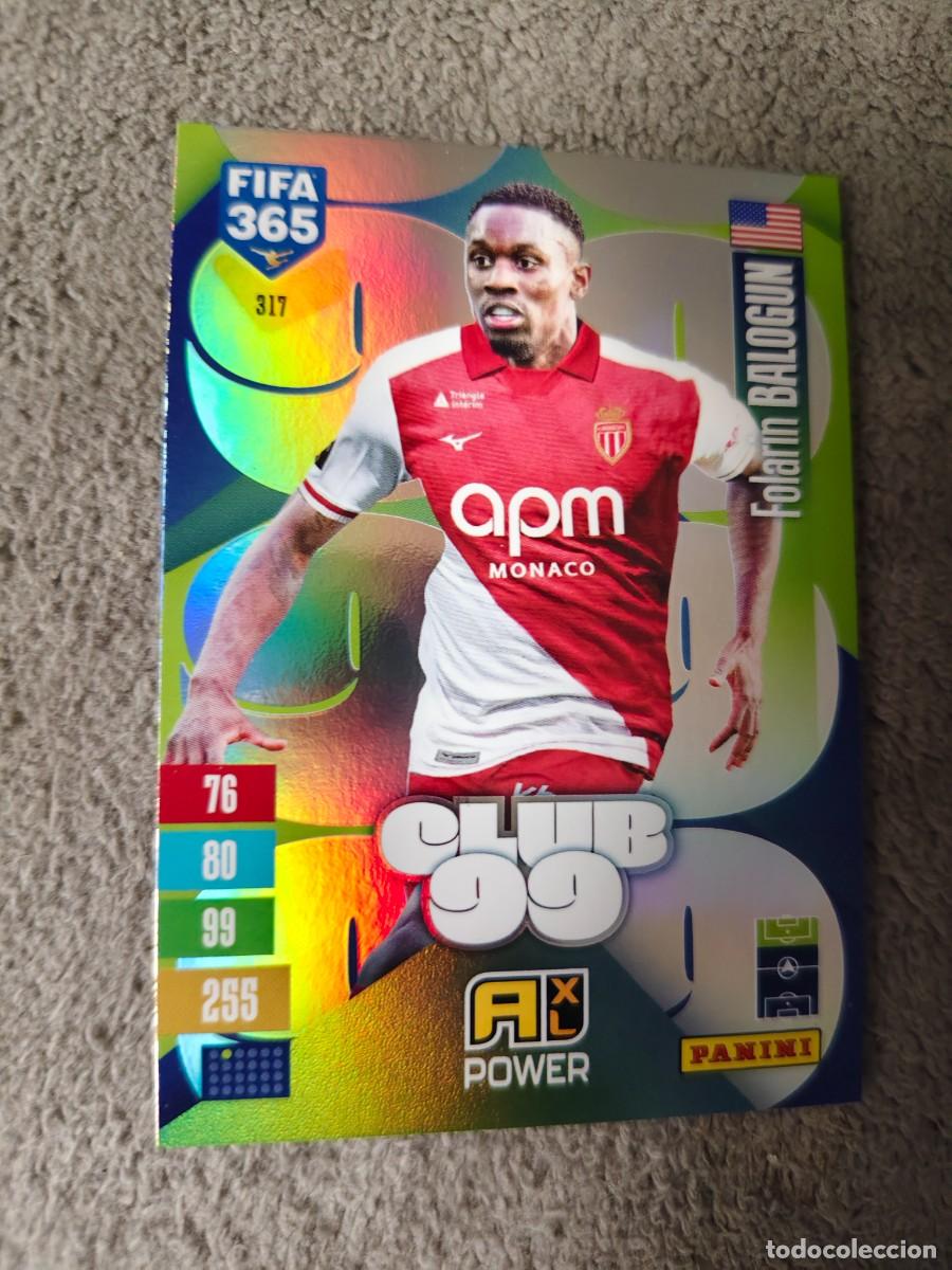 Cromos de f&uacute;tbol: 317 365 ADRENALYN 26 27 FOLARIN BALOGUN AS MONACO CLUB 99 POWER 2026 2027 FIFA PANINI AAV