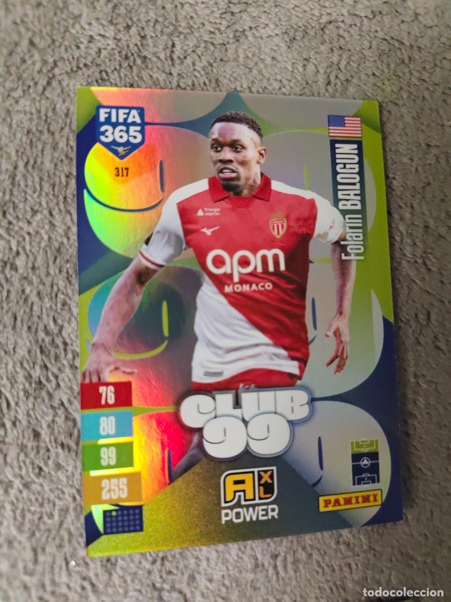 Cromos de f&uacute;tbol: 317 365 ADRENALYN 26 27 FOLARIN BALOGUN AS MONACO CLUB 99 POWER 2026 2027 FIFA PANINI AAV