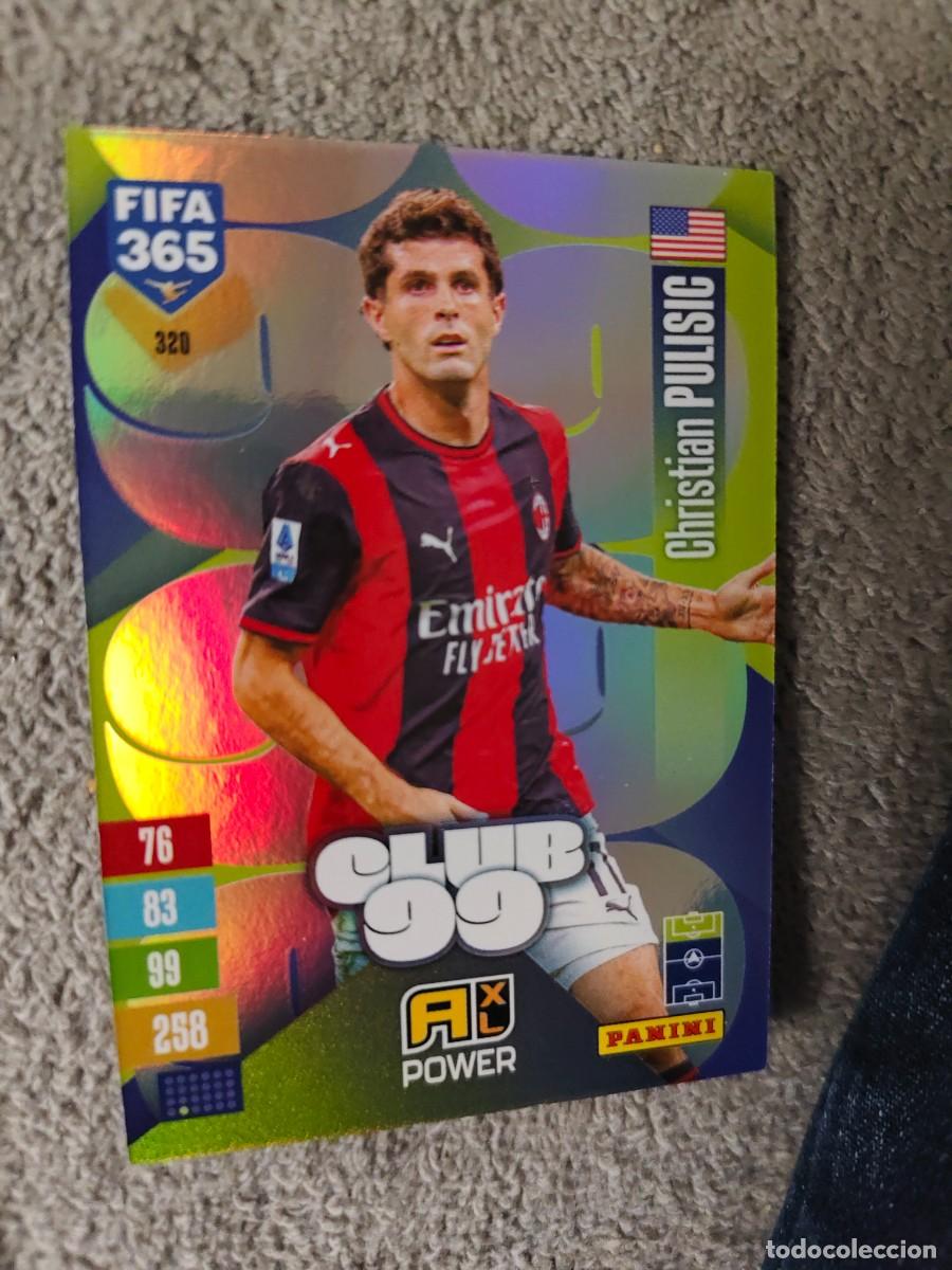 Cromos de f&uacute;tbol: 320 365 ADRENALYN 26 27 CHRISTIAN PULISIC AC MILAN CLUB 99 POWER 2026 2027 FIFA PANINI AAV