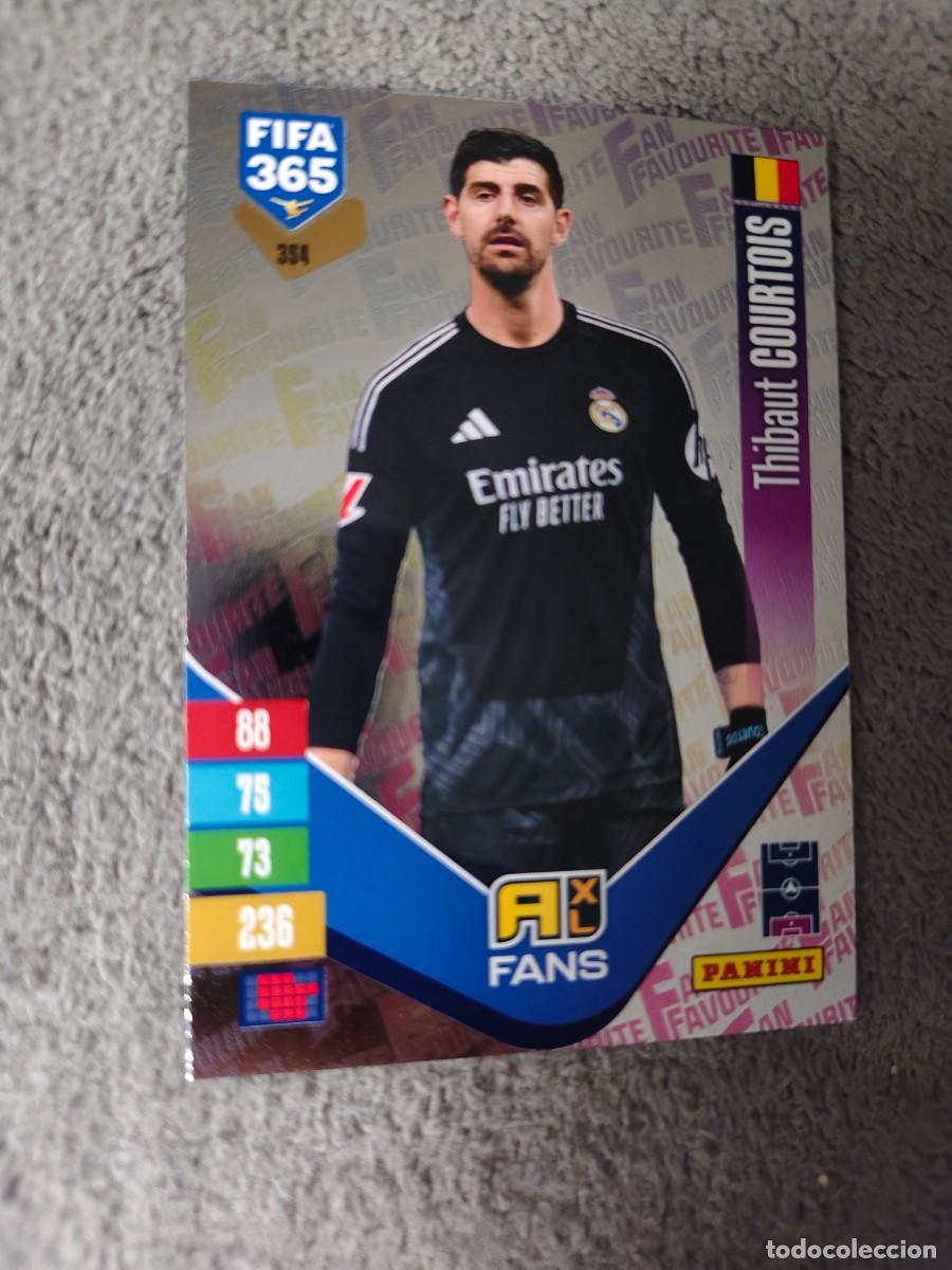 Cromos de f&uacute;tbol: 354 365 ADRENALYN 26 27 THIBAUT COURTOIS REAL MADRID CF FAN FAVOURITE 2026 2027 FIFA PANINI AAV