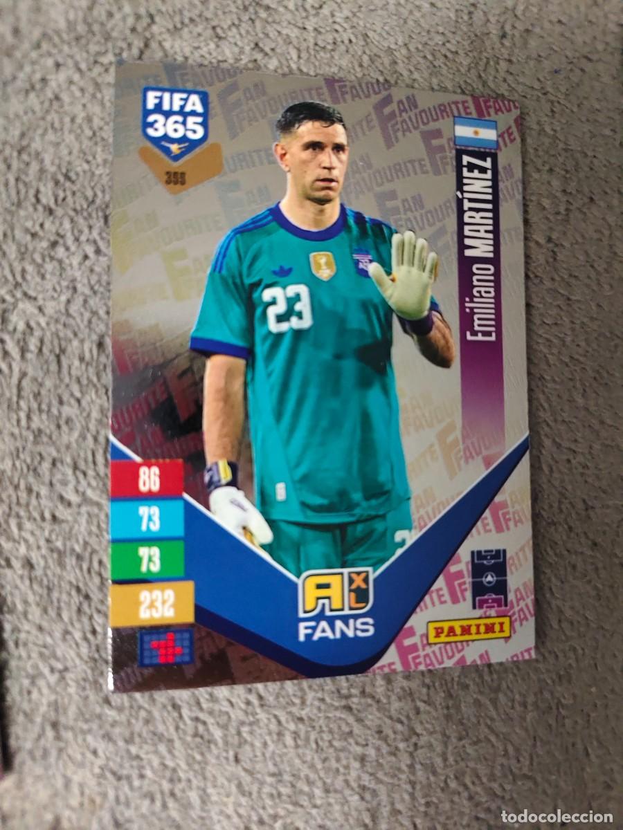 Cromos de f&uacute;tbol: 355 365 ADRENALYN 26 27 EMILIANO MARTINEZ ARGENTINA FAN FAVOURITE 2026 2027 FIFA PANINI AAV
