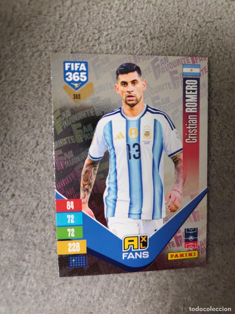 Cromos de f&uacute;tbol: 365 365 ADRENALYN 26 27 CRISTIAN ROMERO ARGENTINA FAN FAVOURITE 2026 2027 FIFA PANINI AAV