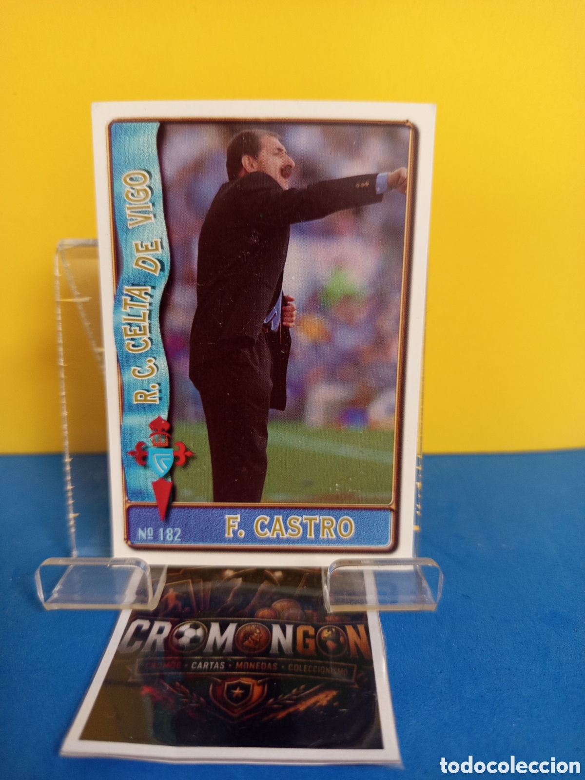 Cromos de f&uacute;tbol: ❇️ CROMO ⚽ CARD 182 FERNANDO CASTRO CELTA DE VIGO FICHAS DE LA LIGA 96 97 1996 1997 MUNDICROMO ❇️